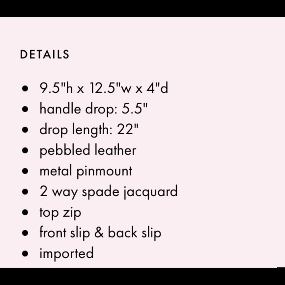 Kate Spade perforated Spring White Satchel NWT - Picture 5 of 9